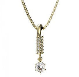 BG zlatý přívěšek 1293 Žluté zlato - 585 Diamant