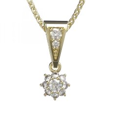 BG zlatý přívěšek 886 Žluté zlato - 585 Diamant