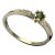 BG vltavínový prsten 869D Žluté zlato - 585 Vltavín a diamant