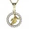 BG zlatý diamantový přívěšek Panna 044 - Kov: Žluté zlato 585, Ouško: Ouško 0, Kámen: Diamant lab-grown