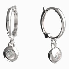 BeKid dětské náušnice 737 Bílé zlato - 585 Diamant