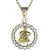 Zlatý přívěsek znamení Vodnář s diamantem, žluté zlato 585 – 044 (ZD34044B1)