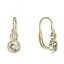 BeKid dětské náušnice 864 Bílé zlato - 585 Diamant