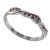 BG granátový  prstýnek 1148 Stříbro 925 - rhodium Granát