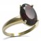 BG ring oval 480-I - Metal: Silver 925 - rhodium, Stone: Garnet
