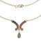 BG necklace 255 - Metal: Silver 925 - rhodium, Stone: Garnet