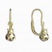 BeKid, Gold kids earrings -1245 - Switching on: Brizura 0-3 roky, Metal: Yellow gold 585, Stone: Garnet