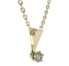 BG zlatý přívěšek 873 Žluté zlato - 585 Diamant