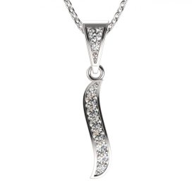 BG zlatý přívěšek  863 Bílé zlato - 585 Diamant