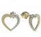 BeKid, Gold kids earrings -1251 - Switching on: Brizura 0-3 roky, Metal: Yellow gold 585, Stone: White cubic zircon