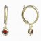BeKid, Gold kids earrings -101 - Switching on: Chain 9 cm, Metal: Yellow gold 585, Stone: Diamond