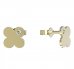 BeKid, Gold kids earrings -828 - Switching on: Puzeta, Metal: Yellow gold 585, Stone: White cubic zircon