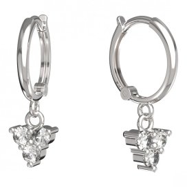 BeKid dětské náušnice 776 Bílé zlato - 585 Diamant