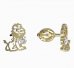 BeKid, Gold kids earrings -1191 - Switching on: Brizura 0-3 roky, Metal: Yellow gold 585, Stone: White cubic zircon