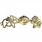 BeKid, Gold kids earrings -1158 - Switching on: Brizura 0-3 roky, Metal: Yellow gold 585, Stone: White cubic zircon