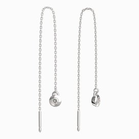 BeKid dětské náušnice 732 Bílé zlato - 585 Diamant
