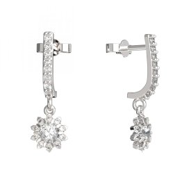 BeKid dětské náušnice 987 Bílé zlato - 585 Diamant