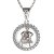 Zlatý přívěsek znamení Vodnář s diamantem, bílé zlato 585 – 045 (ZD44045B1)