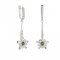 BG earring star 521-B94 - Metal: Silver 925 - rhodium, Stone: Garnet