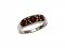 BG prsten přírodní broušený granát   681 - Kov: Pozlacené stříbro 925, Kámen: Granát
