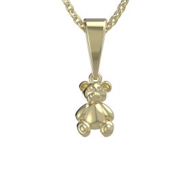 BG zlatý dětský přívěs medvídek 1584 Žluté zlato - 585 Bez kamene
