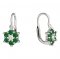 BeKid, Gold kids earrings -109 - Switching on: English, Metal: White gold 585, Stone: White cubic zircon