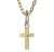 BeKid dětský přívěšek křížek 1105 Žluté zlato - 585 Bílý kubický zirkon