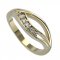 BG zlatý prsten 462 - Kov: Žluté zlato 585, Kámen: Bílý kubický zirkon