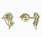 BeKid dětské náušnice delfínek 1183 - Zapínání: Řetízek 9 cm, Kov: Žluté zlato 585, Kámen: Diamant