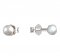 BeKid dětské náušnice 1290 s perlou - Zapínání: Řetízek 9 cm, Kov: Bílé zlato 585, Perla: Černá