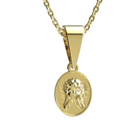 BG zlatý přívěšek anděl 1180 Žluté zlato - 585 Bílý kubický zirkon