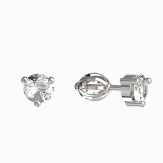 BG zlaté náušnice 783 Bílé zlato - 585 Diamant