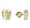 BeKid, Gold kids earrings -823 - Switching on: Brizura 0-3 roky, Metal: Yellow gold 585, Stone: White cubic zircon
