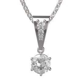 BG zlatý přívěšek 1295 Bílé zlato - 585 Diamant