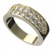 BG zlatý diamantový prstýnek 459 - Kov: Bílé zlato 585, Kámen: Diamant lab-grown