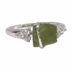 BG prsten přírodní kámen-Vltavín 005