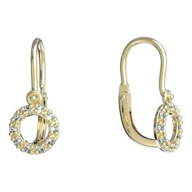 BeKid dětské náušnice 836 Žluté zlato - 585 Diamant