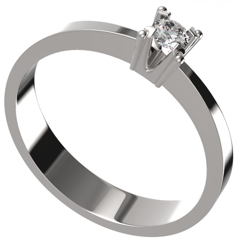 BG zlatý diamantový prstýnek 779 Růžové zlato 585 (30-90dní) Diamant lab-grown
