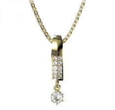 BG zlatý přívěšek 1292 Žluté zlato - 585 Diamant
