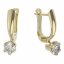 BG zlaté náušnice 870 Bílé zlato - 585 Diamant