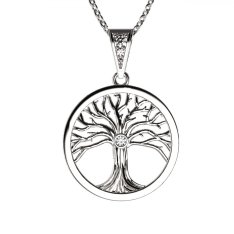 BG zlatý přívěšek Strom života 039 Bílé zlato - 585 Diamant