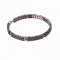 BG bracelet 041 - Metal: Silver 925 - ruthenium, Stone: Garnet