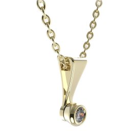 BG zlatý přívěšek 550 Žluté zlato - 585 Diamant