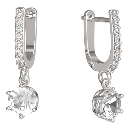 BeKid dětské náušnice 1295 Bílé zlato - 585 Diamant