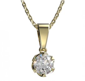 BG zlatý přívěšek 872 Žluté zlato - 585 Diamant