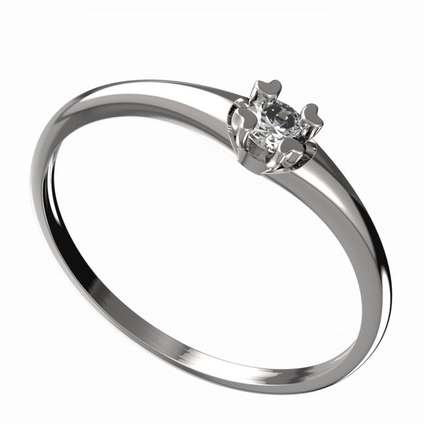 BG zlatý diamantový prstýnek 883 I Růžové zlato 585 (30-90dní) Diamant lab-grown