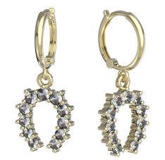 Bg náušnice 001 Žluté zlato - 585 Diamant