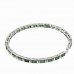 BG bracelet 535 - Metal: White gold 585, Stone: Moldavite