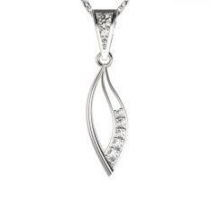 BG zlatý přívěšek  462-1 Bílé zlato - 585 Diamant