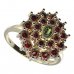 BG ring oval 009-I - Metal: Silver 925 - rhodium, Stone: Garnet